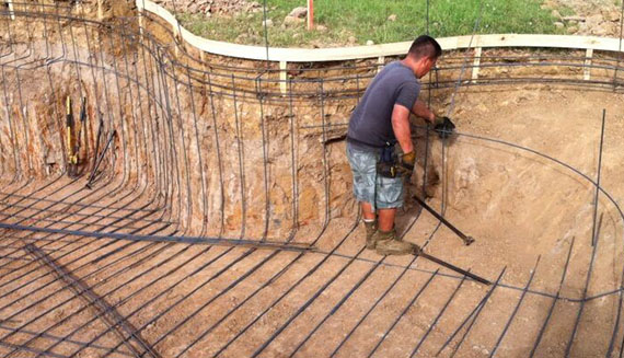 Steel Framework for Pool