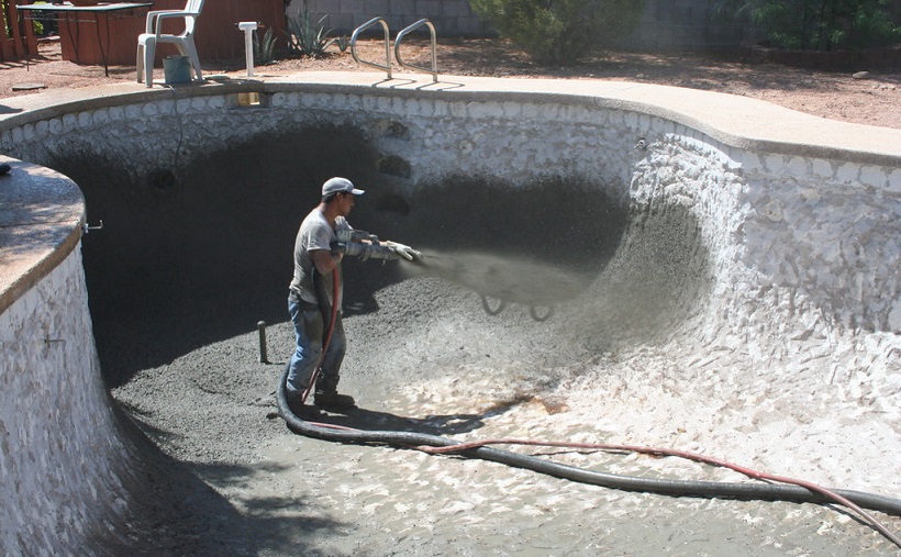 Applying The Pool Surface