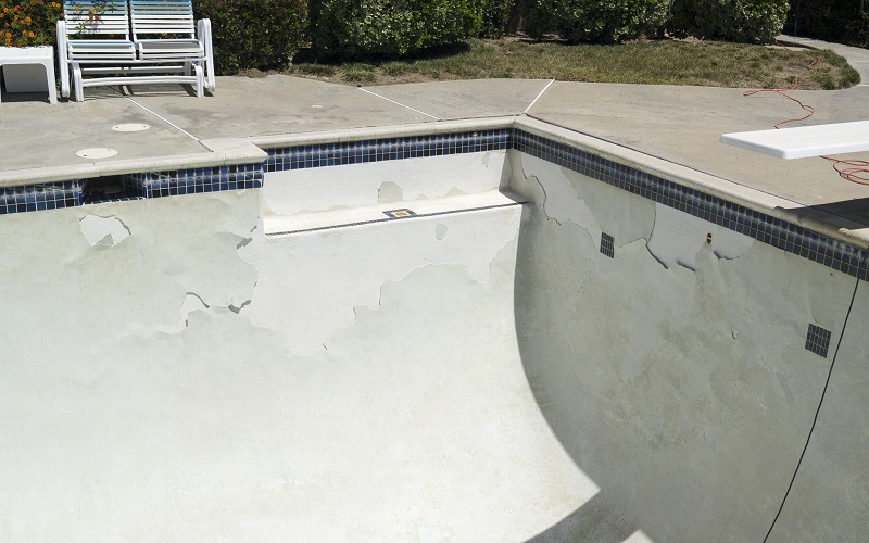 Damaged Pool Interior